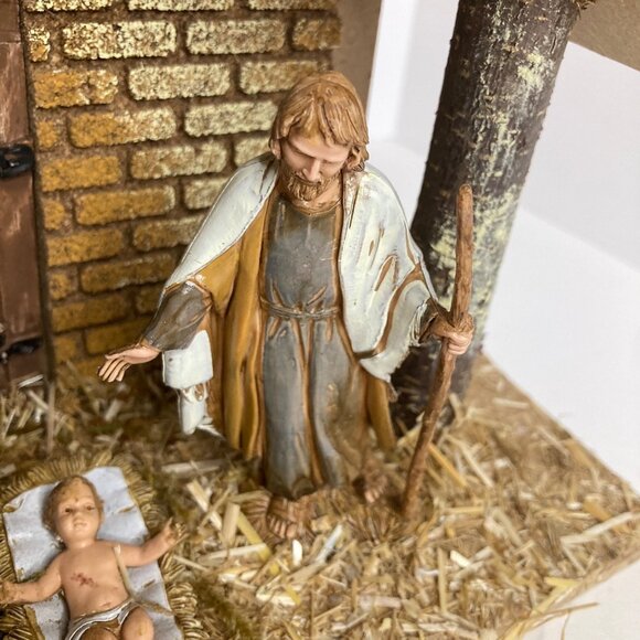 Collezione Moranduzzo Nativity Baby Jesus Mary Joseph Manger Made in Italy - Picture 6 of 10